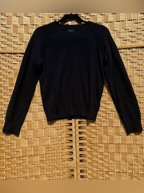 Quince Mongolian Shrunken Cashmere Black Sweatshirt Women’s Small